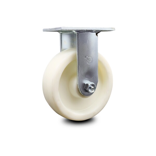6 Inch Nylon Wheel Rigid Caster with Ball Bearing